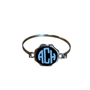 💰BOGO FREE Silver Tone Monogram Bracelet ACH